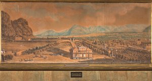 Vista de la Villa Favorita y del Palacio Chino