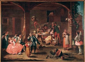 La merienda en el campo de Pietro Longhi
