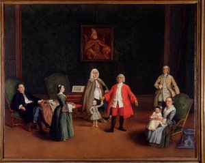 Retrato de una familia de Pietro Longhi