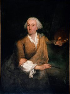Retrato del pintor Francesco Guardi (1712-1793) a los 52 años. Pintura de Pietro Longhi (1702-1785) 1764 Dim. 132x100 cm Venecia, Ca 