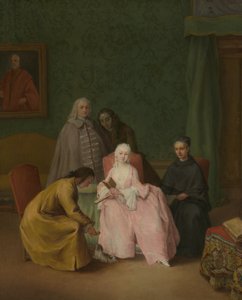 La visita, 1746 de Pietro Longhi