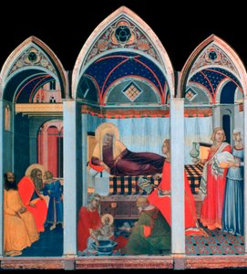 Nacimiento de la Virgen, 1342 de Pietro Lorenzetti