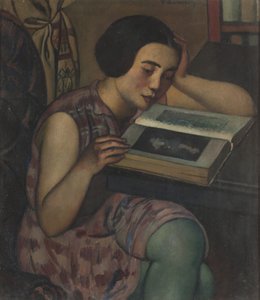 Joven leyendo de Pietro Marussig
