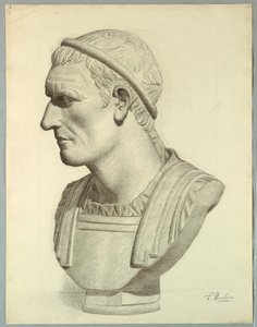 Busto de un senador romano (rendición de un molde de yeso)