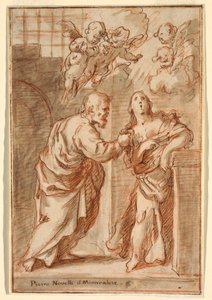 Dibujo, San Pedro y Santa Águeda, 1603-47