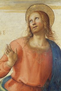 1496-1500, por Perugino, fresco, Sala de Audiencia, Collegio del Cambio, Palacio de los Priores, Perugia, Umbría, Italia de Pietro Perugino