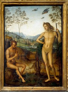 Apolo y Marsias de Pietro Perugino