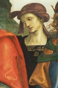 Jeremías, (detalle) del Santo Padre con profetas y sibilas de Pietro Perugino