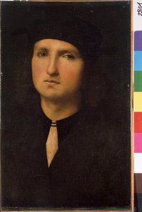Retrato de un joven. Pintura de Pietro di Cristoforo Vannucci llamada Pietro Perugino (Le Perugin de Pietro Perugino