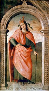Representación de Catón el Censor (234-149 a.C.), político romano de Pietro Perugino