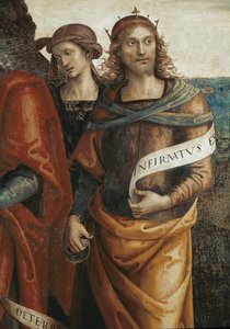 Salomón (detalle) de Pietro Perugino