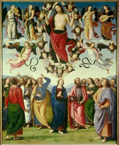 La Ascensión de Cristo de Pietro Perugino