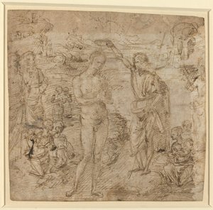 El bautismo de Cristo de Pietro Perugino