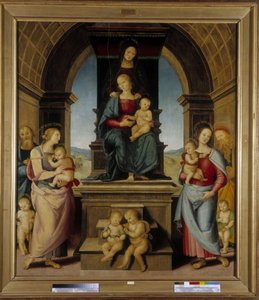 La familia de Santa Ana de Pietro Perugino