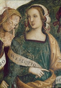 La Sibila Persa (detalle) de Pietro Perugino