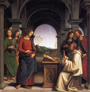 La visión de san Bernardo de Pietro Perugino