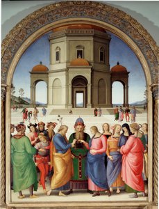 La boda de la Virgen (1504) de Pietro Perugino