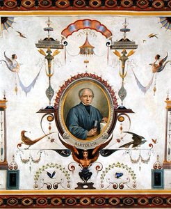 Retrato de Lorenzo Bartolini (1777-1850), detalle del techo de la Sala del Alcalde