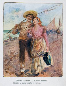 De vuelta de la pesca, ilustración de Pietro Scoppetta de Pietro Scoppetta