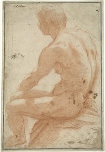 Modelo de estudio de un hombre sentado de Pietro Sorri