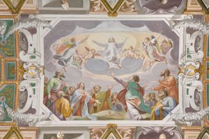 Bóveda con frescos de Pietro Sorri