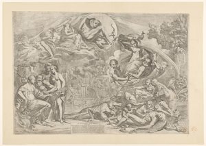 alegoría del verano Las cuatro estaciones (título de la serie) de Pietro Testa
