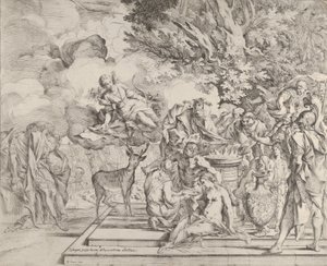 El sacrificio de Ifigenia, ca. 1640-42 de Pietro Testa