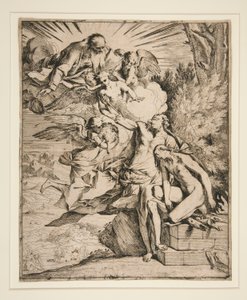 el sacrificio de isaac de Pietro Testa