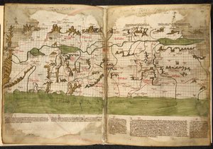 Mapa de Tierra Santa. de Pietro Vesconte