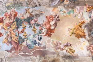 El triunfo de la divina providencia, detalle de Pietro da (1596 1669) Cortona
