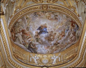 Asunción de la Virgen Fresco de Pietro da Cortona (1596-1669) 1652 Roma, Chiesa di Santa Maria in Vallicella Italia de Pietro da Cortona