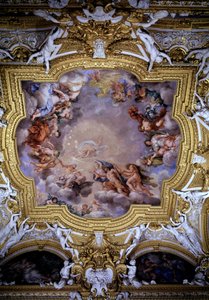 Cosme I de Médici llevado ante Júpiter por la Victoria y Hércules de Pietro da Cortona