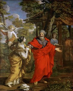 El regreso de Agar por Pietro da Cortona, ca. 1637 de Pietro da Cortona
