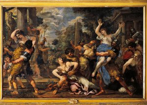 El rapto de las sabinas de Pietro da Cortona