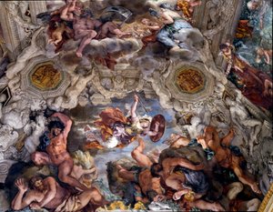 El triunfo de la Divina Providencia (detalle) de Pietro da Cortona