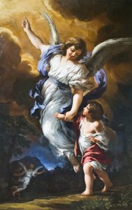 El ángel de la guarda de Pietro da (1596 1669) Cortona