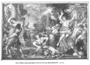 El rapto de las sabinas de Pietro da 1596 1669 Cortona