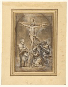 Cristo en la Cruz con la Virgen María, María Magdalena y San Juan de Pietro da Cortona