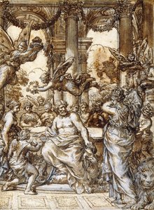 Cibeles ante el consejo de los dioses de Pietro da Cortona