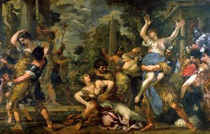 El Rapto de las Sabinas de Pietro da Cortona