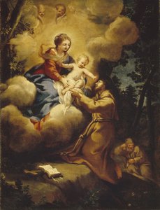 La visión de San Francisco, 1640s de Pietro da Cortona
