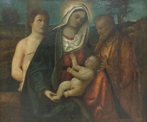 La Sagrada Familia con San Sebastián (pintura) de Pietro degli Ingannati