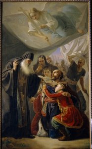 La despedida del Gran Príncipe Miguel de Tver (Miguel III el Santo)