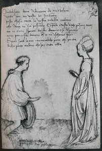 Un Dueto de Amor, siglo XV, 1925 de Antonio Pisanello