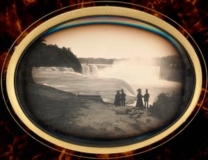 Daguerrotipo de las Cataratas del Niágara por Babbitt, c.1855