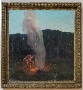 La columna de humo de Plinio Nomellini