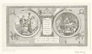 Medallón op de Alliantie tussen de Franse en de Bataafse Republieken, 1795 Alianza y Unión Eterna entre las Repúblicas de Francia y Batavia (título sobre el objeto)