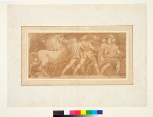Friso con Parte de un Triunfo Romano de Polidoro da (after) Caravaggio