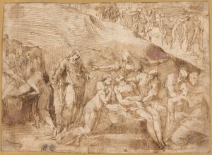El lamento de Cristo (recto y verso) de Polidoro da Caravaggio