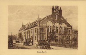 Cracovia-Krakau: Edificio Sokola (fotografía en blanco y negro) de Polish Photographer